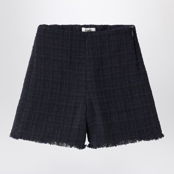 Blue tweed shorts
