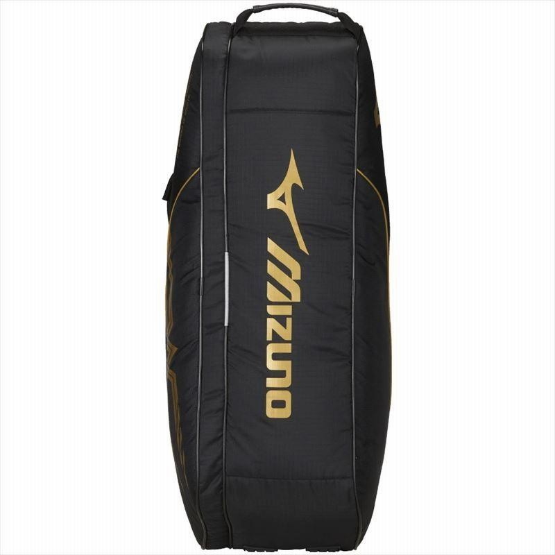 MIZUNO ミズノ ラケットバッグ(6本入れ) 95：ブラック×ゴールド