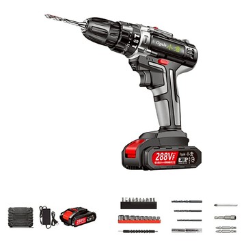 Ogula 小倉 288VF衝擊電鑽 一電一充 + 鑽頭配件  1組