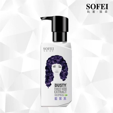 【SOFEI 舒妃】型色家植萃添加染髮補色露-藍紫色系(200ml)