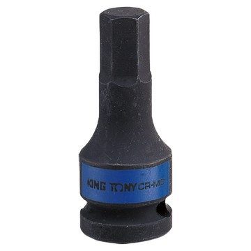 KING TONY 金統立 專業級工具 公制六角氣動起子頭套筒  鉻釩合金鋼  表面處理: 磷酸錳  六角頭螺絲用  依據DIN3121  本品(無追加電池)  1個