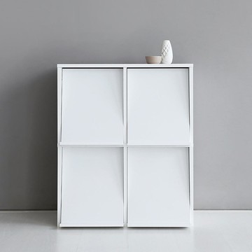 marketB EZBO 側邊四門收納櫃 6072  白色  60cm(寬) x 36.2cm(深) x 72.5cm(高)