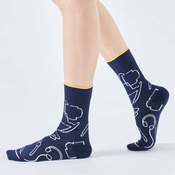 一杯美式 抗菌中筒 - 深藍(F)