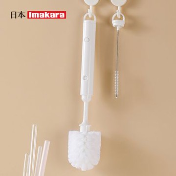 日本Imakara 多功能伸縮式長柄杯刷/瓶刷