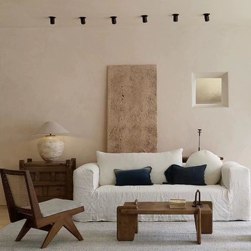 【含稅/免運】 北歐簡約侘寂風亞麻沙發民宿家用羽絨沙發日式布藝三人沙發可拆洗