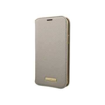 Gramas iPhone 12 mini 時尚工藝 掀蓋式皮套 - Shrink (大象灰)