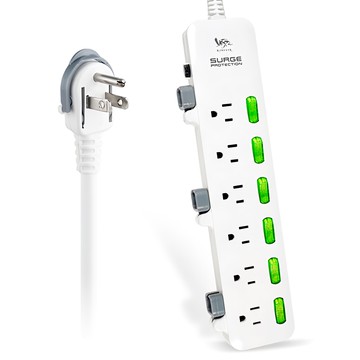 RONEVER 理線延長線6孔6切6尺  1.8m  ZPR-009-1  1條