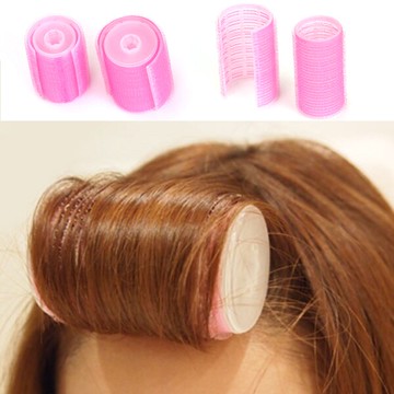時尚空去劉海卷塑料卷發筒長發DIY卷發夾內扣大卷美發工具女