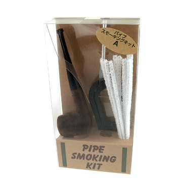 柘製作所 日本進口~石楠木煙斗入門套組(直柄式煙斗光面型)