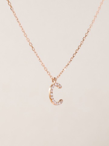 | GLYPH字母項鍊 | 18K金 鑽石輕珠寶//新年禮物