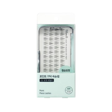 Fillimilli Point Piece Lashes 02 CLEAR DAILY (9mm) (60P)