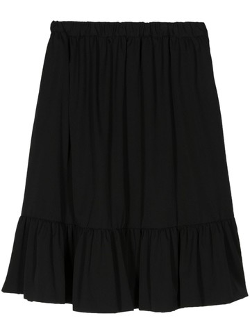 Comme Des Garçons Girl - ruffled wool midi skirt - women - Wool - S - Black