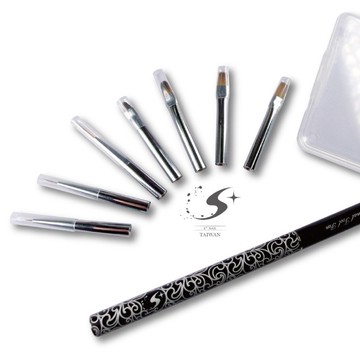 【Splus (S+)】 可換式七頭專業彩繪 凝膠筆組 彩繪指甲 超級好幫手 !!