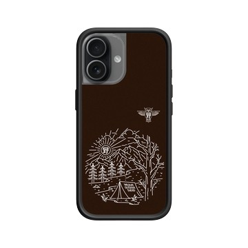 iPhone 17 Mod NX -邊框背蓋組合 (相機按鈕) 黑 - KID - 戶外野營森林村