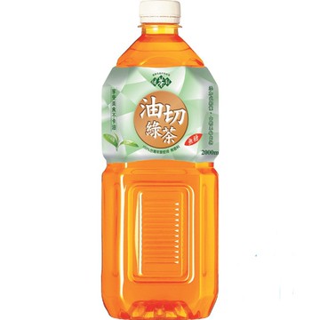 悅氏 油切綠茶2000ml【康鄰超市】