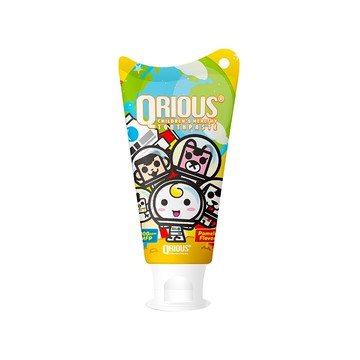 QRIOUS 奇瑞斯 雙效紫錐菊護齒膏 黃金柚 含氟1000ppm 可吞嚥配方 無人工防腐劑、色素和香料  60g  4條