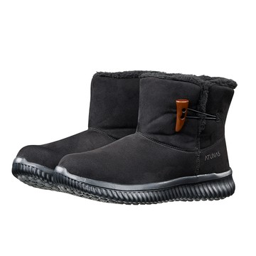 【網路專屬款】女款雪地漫步防潑水中筒靴(A8GCGZ07W黑/防潑水/刷毛保暖/雪靴/保暖靴)