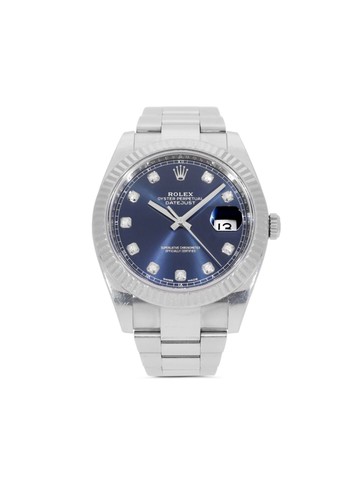 Rolex - pre-owned Datejust 41mm - unisex - stainless steel/Sapphire - One Size - Silver