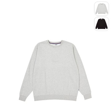 【FILA】中性 長袖圓領T恤-淺灰 1TEY-5836-GY