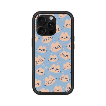 iPhone 16 Pro Mod NX 黑 - Jazlynn - 貓咪貼圖-藍色