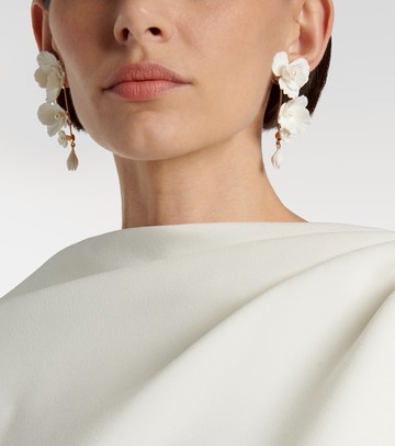 Jennifer Behr Mariam floral drop earrings
