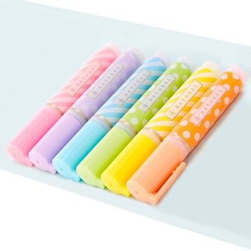 迷你螢光筆(6入) 寫字 塗鴉 重點整理 上色筆 辦公文具 彩色筆 客製化禮品專家4263