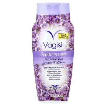 Vagisil, Scentsitive Scents®，日常私密部位清洗液，薰衣花草野花，12 液量盎司（354 毫升）