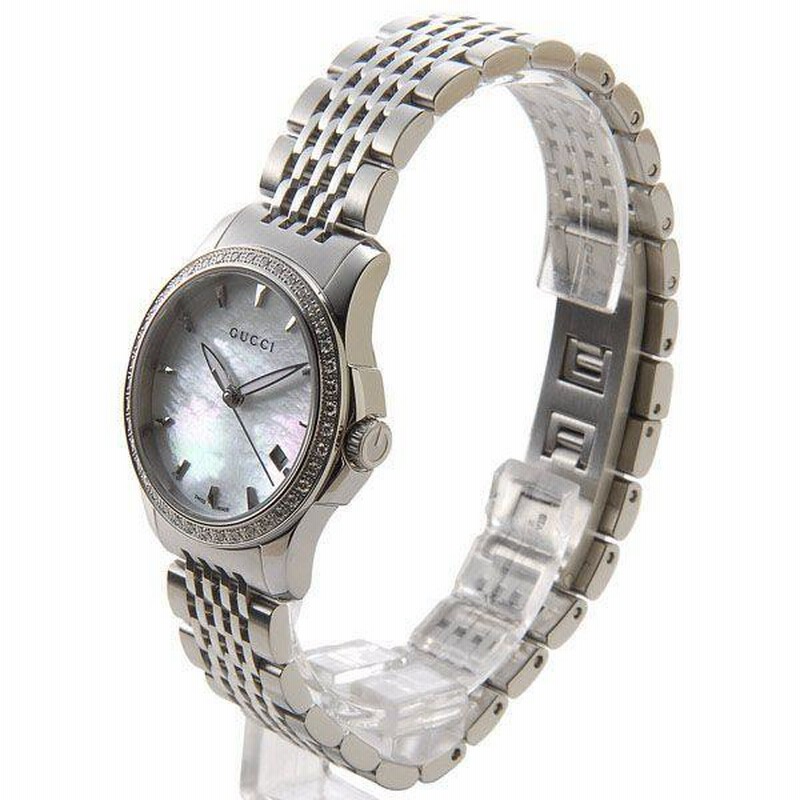 グッチ GUCCI YA126506 Gタイムレス ダイヤモンドベゼル ホワイト 