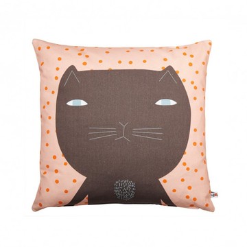 Cleo 純棉抱枕-黑貓 | Donna Wilson