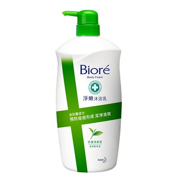 [家速配]Biore淨嫩沐浴乳抗菌清爽型(潔淨綠茶香)1000g
