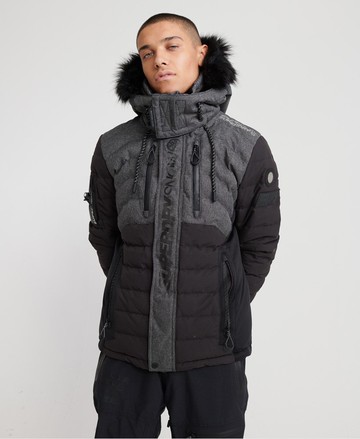 跩狗嚴選 代購 極度乾燥 Superdry Racer 黑灰 滑雪外套 雪衣 Ski 防水 防風 戶外運動