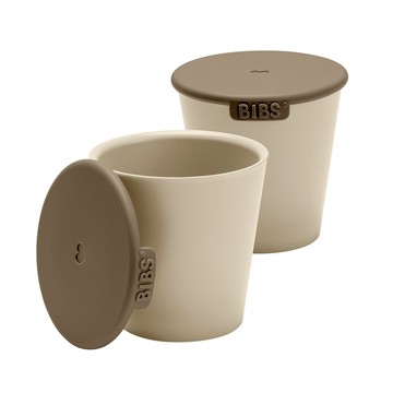 丹麥BIBS - Cup Set 學習杯(2入組)-香草
