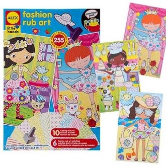 【美國ALEX】1423  蠟筆拓印畫-流行秀 /組