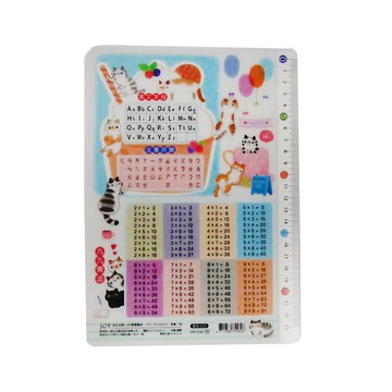 JOY STAR 16K可愛學習墊板 四片裝  254 x 180mm  貓咪輕飄飄 多色