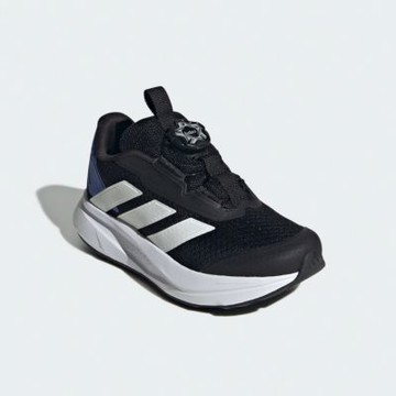 adidas 慢跑鞋 Fortarun 4 HABU K 中童 黑 藍 旋鈕 運動鞋 愛迪達 HP3596