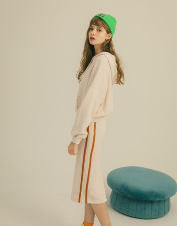 小男孩感巧克力中長裙-PAZZO