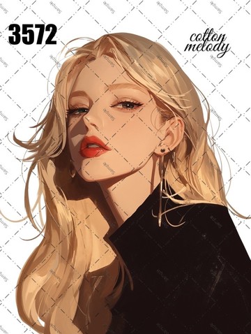 original sticker no.3572 人物貼紙 原創貼紙 原創人物貼紙 裝飾貼紙 cotton melody