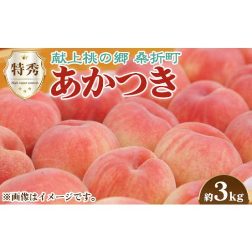 ふるさと納税 福島県 桑折町 No.096 もも（あかつき）特秀　約3kg「献上桃の郷」ブランド品 ／ 桃 モモ 果物 福島県 特…