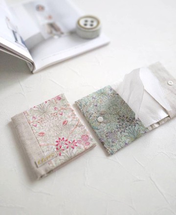 【GTS/隨身衛生紙套】英式古典 春的顏色 日本布 棉麻 先染