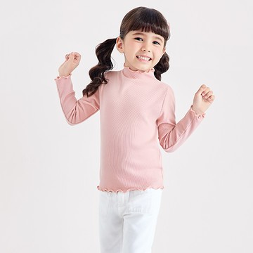 WARMBASE 雙面磨毛木耳邊肌底衣-女童