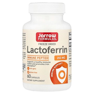 Jarrow Formulas, 凍乾乳鐵蛋白，250 毫克，60 粒膠囊