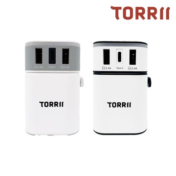 TORRII VOYA-45W多合一萬國轉接電源供應器 (快充版)(白色)