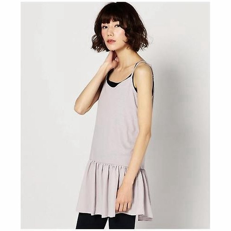 Rose Bud ローズ バッド 裾フリルチュニック丈キャミソール 通販 Lineポイント最大0 5 Get Lineショッピング