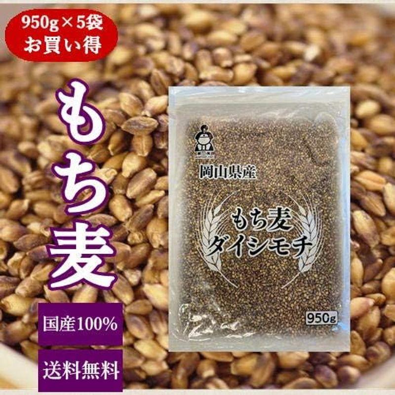 令和5年産 新麦 もち麦 ダイシモチ (950g×5袋) 岡山県産