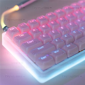 水晶透光鍵帽PC雙色4.0新MDA果凍布丁亞克力球帽68/75/84/87/108