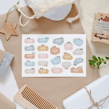 變形寶寶 防水姓名貼(160小張.霧面)