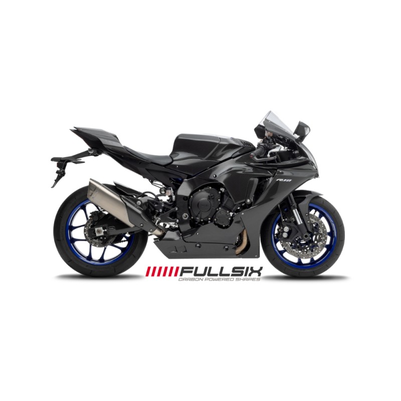 FULLSIX（フルシックス） ドライカーボン製 シングルシートカウル （FULLSIX製シートカウルを取り付けの方専用形状） YAMAHA YZF- R1 （15-19）（20-）（クリアコート（艶あり）×245Twill 綾織り） | LINEショッピング