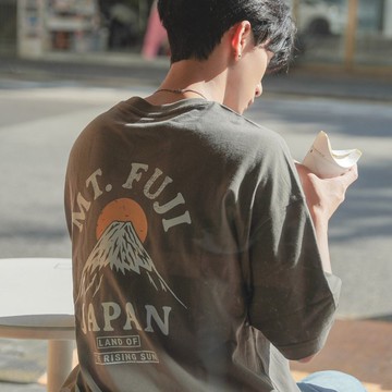 【CREEPS】Mount Fuji V2 寬鬆重磅印花T恤 210g
