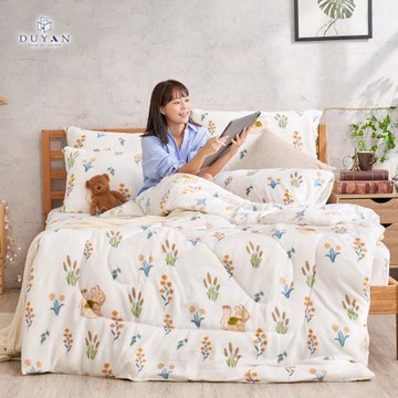 【DUYAN 竹漾】Heat-Fi 法蘭絨暖暖被 小松森旅(雙人)