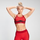 MP Women's Engage Colour Block Convertible Sports Bra - Danger/Wine - XS